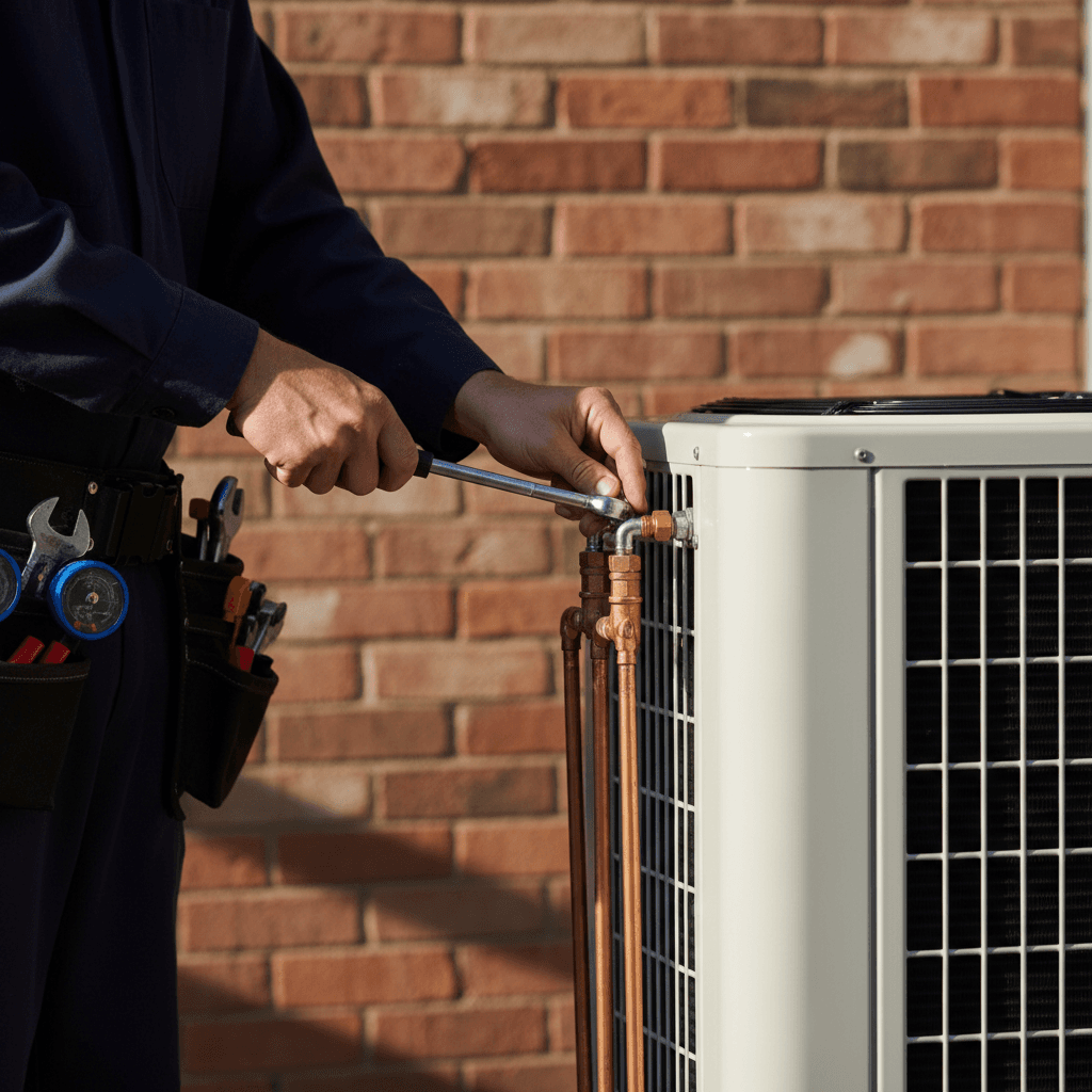 New A/C unit installation